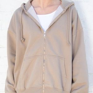 Oversized Christy brandy Melville John vault zip up hoodie
